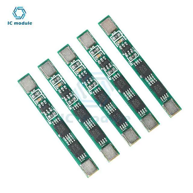 Alt view image 5 of 6 - 5PCS/Lot 1S 3.7V 4A Li-ion Charging Protection Board Module 2MOS BMS Protection Board