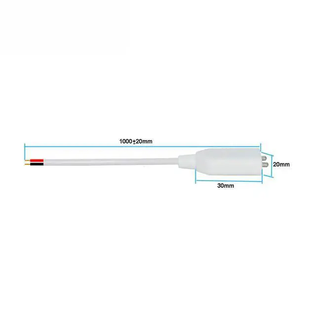 Alt view image 5 of 6 - 1M Wired Type Tater Leakage Alarm Detector Water Sensor Detection Cable With Two l Pole Electronic Component kit