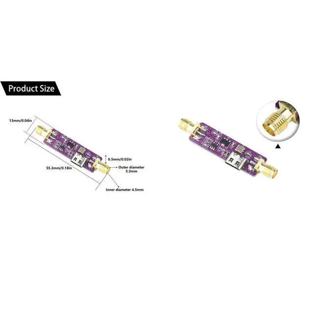 Alt view image 4 of 4 - 1090MHz 1.09GHz ADS-B Active SAW Filter &LNA 5VTA1090EC+TQP3M900 Type-c Interface Electronic Kit