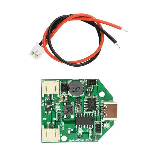 Alt view image 6 of 6 - 3.7V to 5V 7V 9V 12V Boost Board 4 Gear Adjustment Fan Motor Speed Controller USB Recharge Fan Circuit Governor Step Up Module