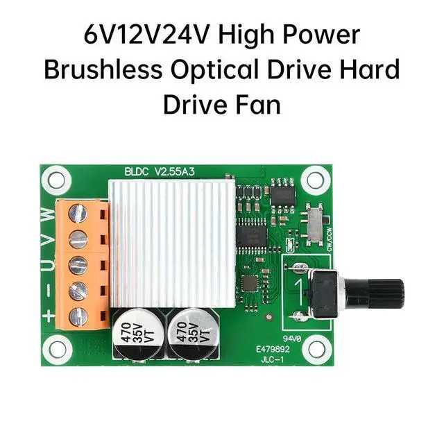 Alt view image 5 of 6 - DC 6-24V 200W Speed Motor Controller DC Brushless Motor Controller Board Power Supply