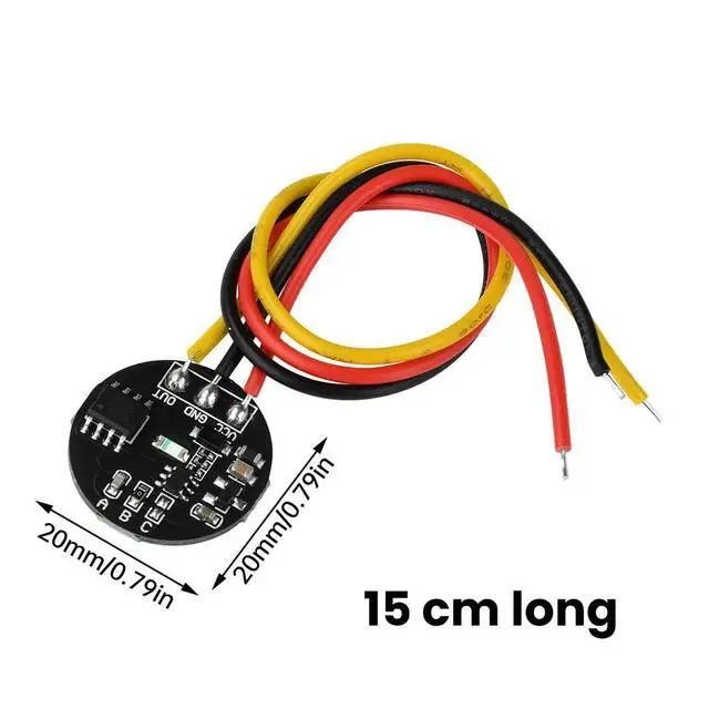 Alt view image 4 of 6 - 3V-30V Jog / Latch Touch Key Switch Sensor Module Bistable Light Capacitive Touch Switch Electronic Kit