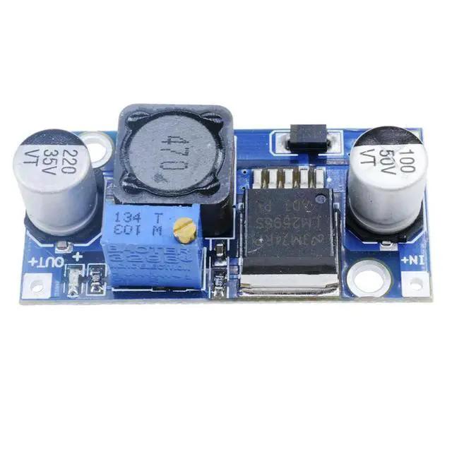 Alt view image 4 of 6 - DC-DC Step-down Module 3A Adjustable Buck Step-down Module LM2596 Voltage Regulator Board