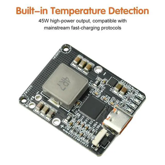 Alt view image 5 of 6 - PD 45W 2S to 6S Charging Discharger Buck Converter Module 3S 4S 5S Li-ion LiFePO4 Lithium Batteries Type-C PD IP2369