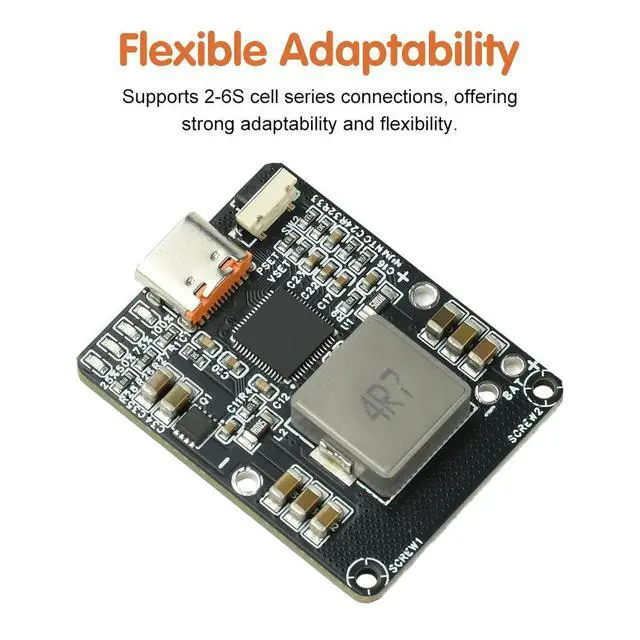 Alt view image 6 of 6 - PD 45W 2S to 6S Charging Discharger Buck Converter Module 3S 4S 5S Li-ion LiFePO4 Lithium Batteries Type-C PD IP2369