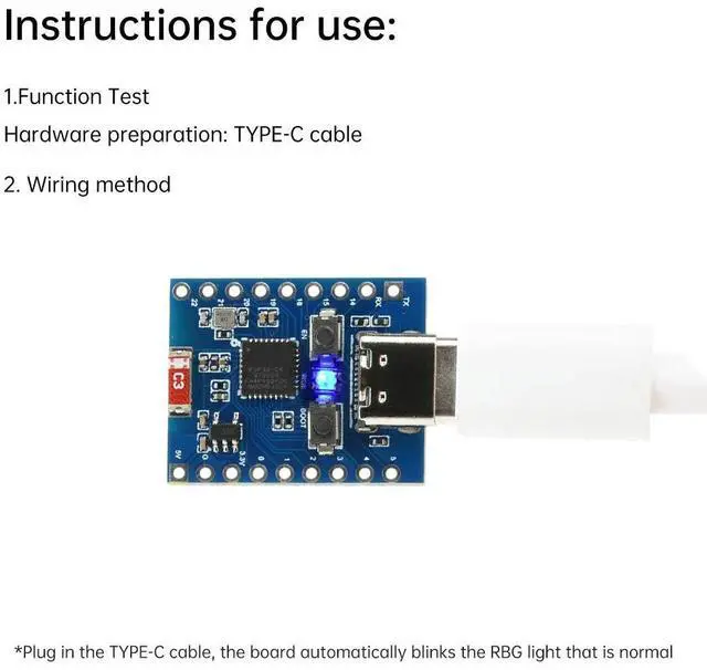 Alt view image 6 of 6 - 2.4G ESP32-C6 Super Mini ESP32 Development Board ESP32-C6FH4 Bluetooth-compatible module Type-C Interface