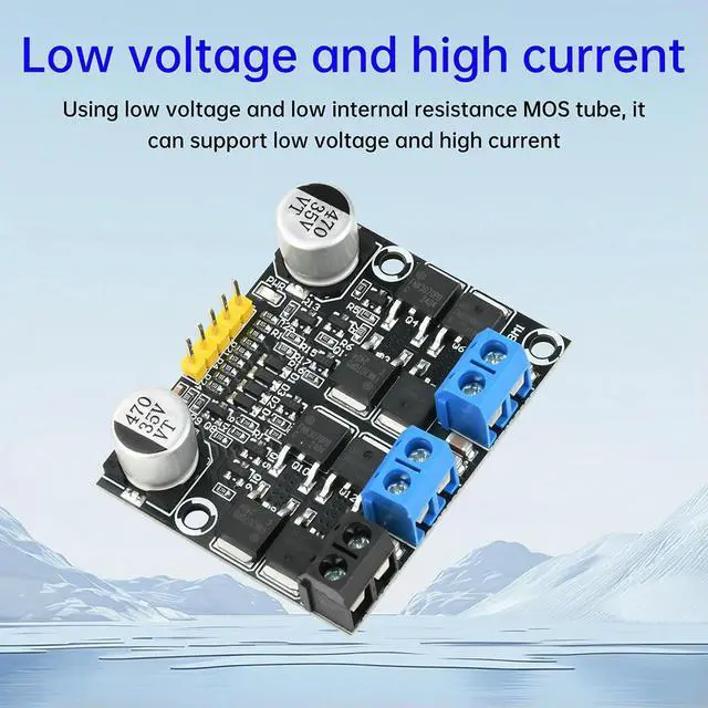 Alt view image 5 of 6 - DC Motor Driver H-Bridge Module Forward and Reverse PWM Speed Regulator Electronic Component t Kit
