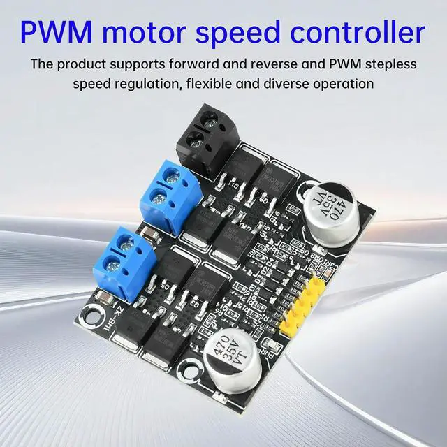 Alt view image 6 of 6 - DC Motor Driver H-Bridge Module Forward and Reverse PWM Speed Regulator Electronic Component t Kit