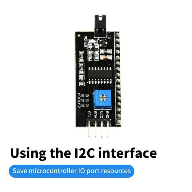 Alt view image 6 of 6 - 5pcs PCF8574 LCD Display Adapter Module IIC I2C LCD1602 2004 IIC Serial Interface Board 5V Electronic Component Kit for