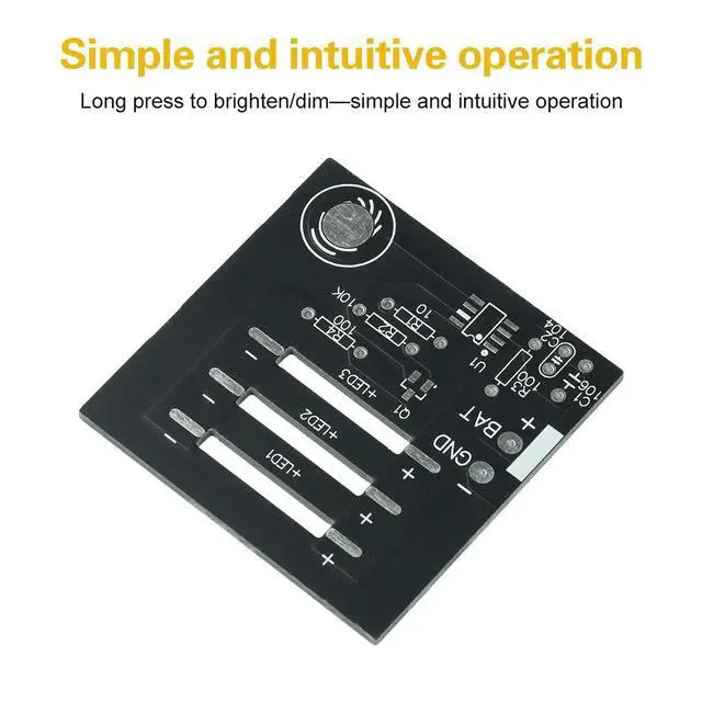 Alt view image 6 of 6 - DC 6V Stepless Dimming Electronic DIY Engineering Kit Soldering Skills Practice DIY Electronic Component Kit