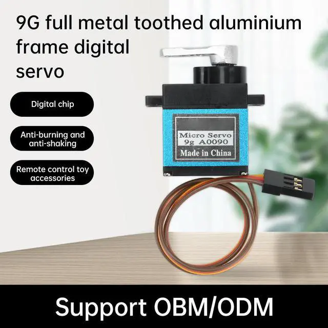 Alt view image 5 of 6 - DC4.8V-6V 9G Micro Servo l Geared Motor Kit for RC Robot Arm Controller with Cable Mini Servos Electronic Kit