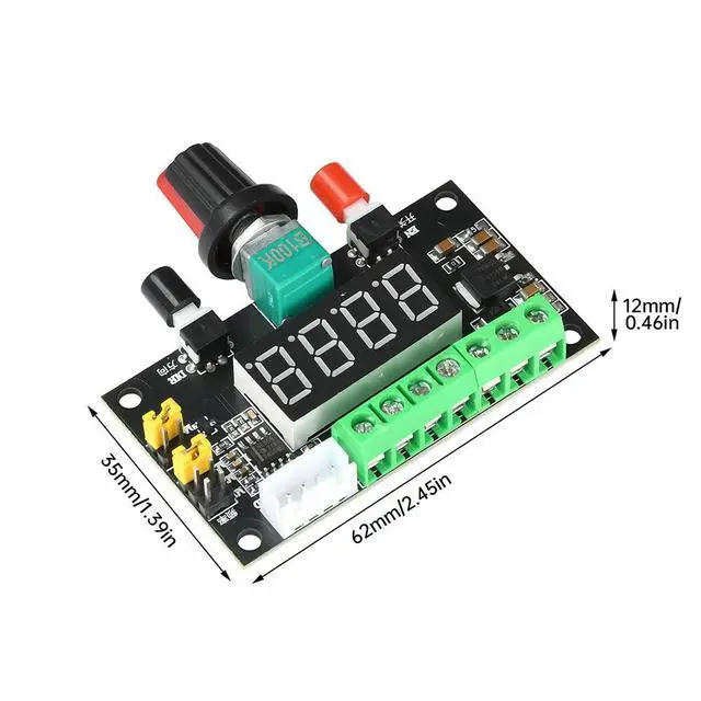Alt view image 5 of 6 - 12V 24V Stepper Motor Driver Controller Speed Regulator PWM Pulse Signal Generator Module With LED Display