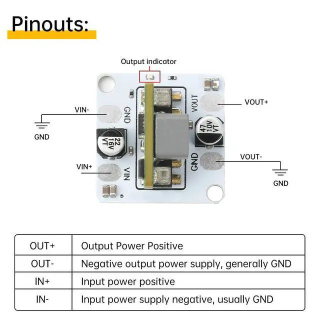 Alt view image 4 of 6 - DC 9-14V to 5V Output DC-DC Buck Module 10A High Power Regulator Module Buck Converter Inverter Electronic Kit