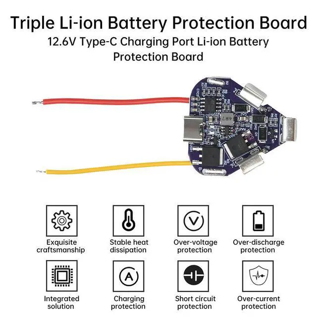 Alt view image 6 of 6 - 3S 12.6V 6A BMS Li-ion Lithium Protection Board Power Bank Balancer Equalizer Board for Power Tool