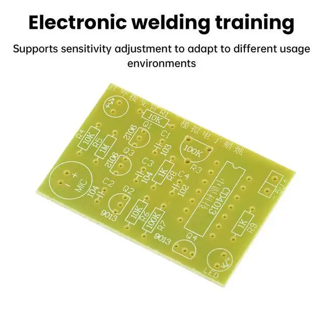 Alt view image 6 of 6 - DIY Welding Kit Electronic Candle Lighting And Blow Control Simulation Welder Practice Circuit Board
