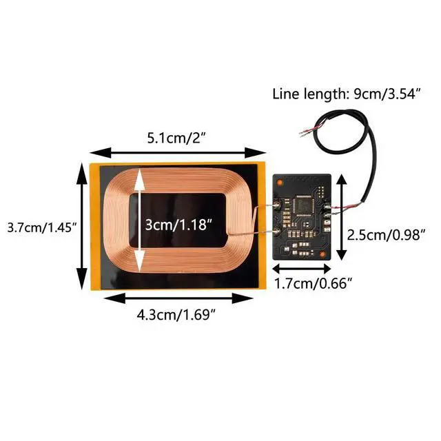 Alt view image 4 of 6 - 5V 1.5A Charger Receiver Terminal Module PCBA Board Coil 7.5w for Phone For Fast Quick Charger