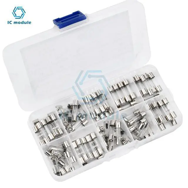Alt view image 4 of 6 - 100 PCS Fast Blow Glass Fuse Box Kit 5x20 250V For Circuit Current Protection 5*20mm 0.2/0.5/1/2/3/5/8/10/15/20A