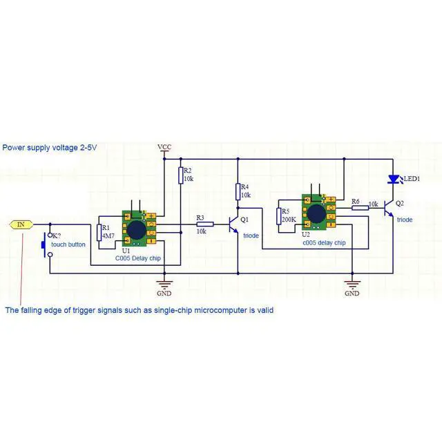 Alt view image 6 of 6 - 10Pcs multi-function delay trigger timing chip module timer IC timing 2s - 1000h