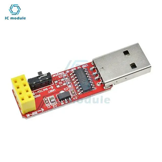 Alt view image 6 of 6 - CH340C USB To ESP8266 Serial ESP-01 ESP-01S ESP01 ESP01S Developent Board Module for Programmer Adapter