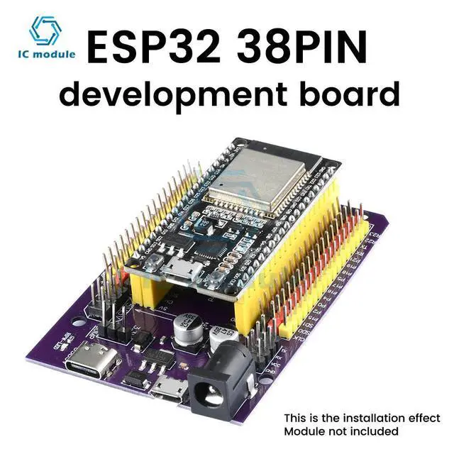 Alt view image 4 of 6 - ESP32 ESP32S Universal Expansion Board Module Development Board Backboard Compatible with 38PIN ESP32 Development Board