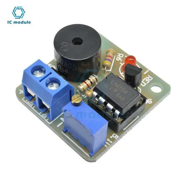 Alt view image 4 of 6 - 12V Accumulator Low Voltage Undervoltage Overcharge Discharge Sound Alarm Buzzer Detector Protection Board