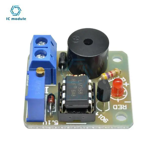 Alt view image 5 of 6 - 12V Accumulator Low Voltage Undervoltage Overcharge Discharge Sound Alarm Buzzer Detector Protection Board