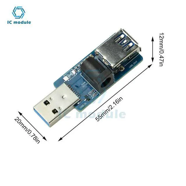 Alt view image 6 of 6 - Automatic Switching USB Power Splitter Module Built-in Automatic Switching MOS Circuit Power Enhancement Board