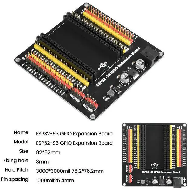 Alt view image 5 of 6 - ESP32-S3 GPIO IoT Development Board Expansion Board Expansion Board Backplane Interface Electronic Componet Kit