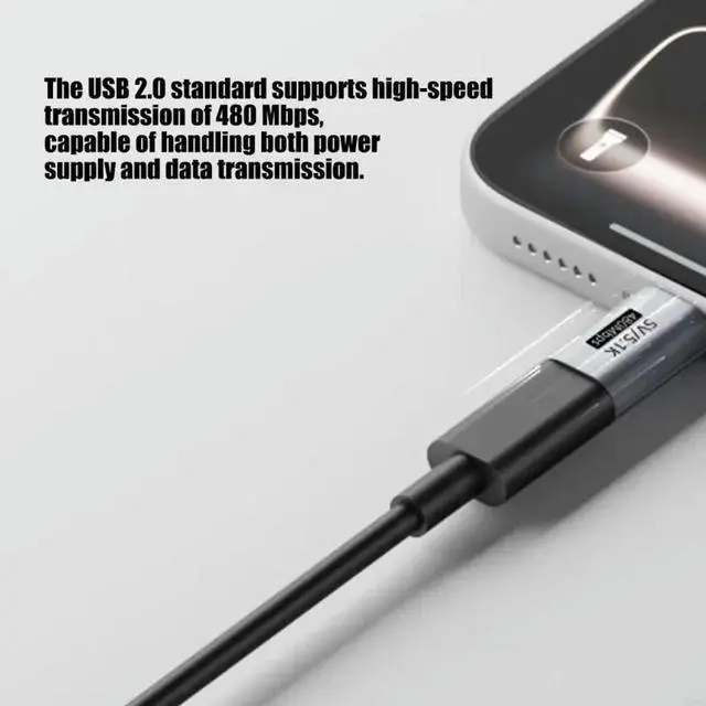 Alt view image 3 of 6 - 5V USB C Male To Female Charging Adapters 5.1K Resistors For Small Power Devices