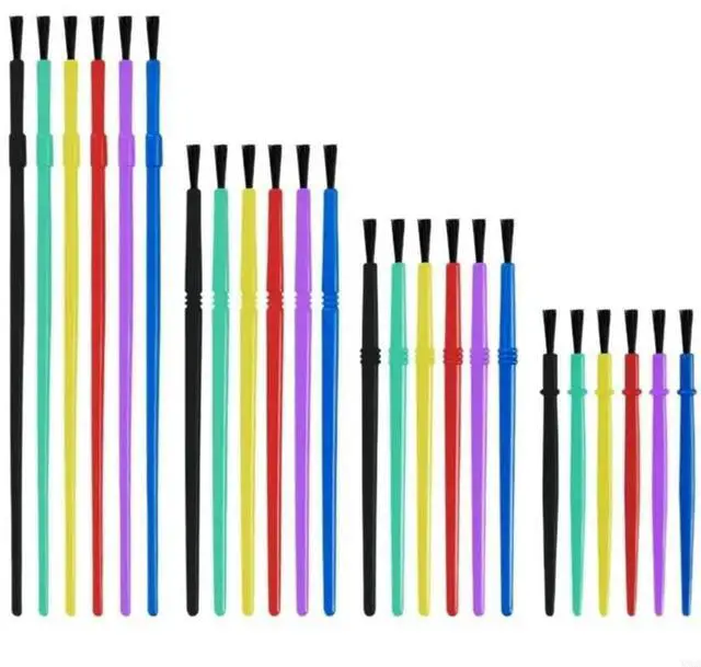 Main image of Pack Of 24 Colorful Paint Brush Sketch Markers For Youngly Classroom Projects