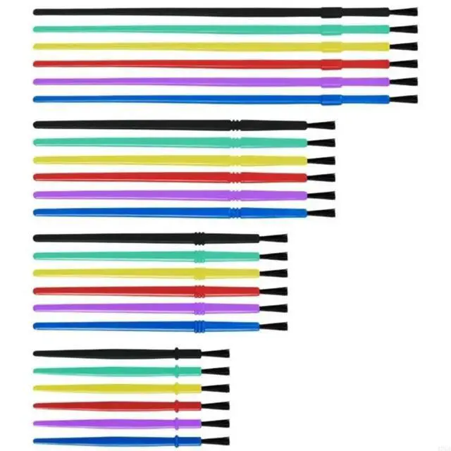Alt view image 3 of 6 - Pack Of 24 Colorful Paint Brush Sketch Markers For Youngly Classroom Projects