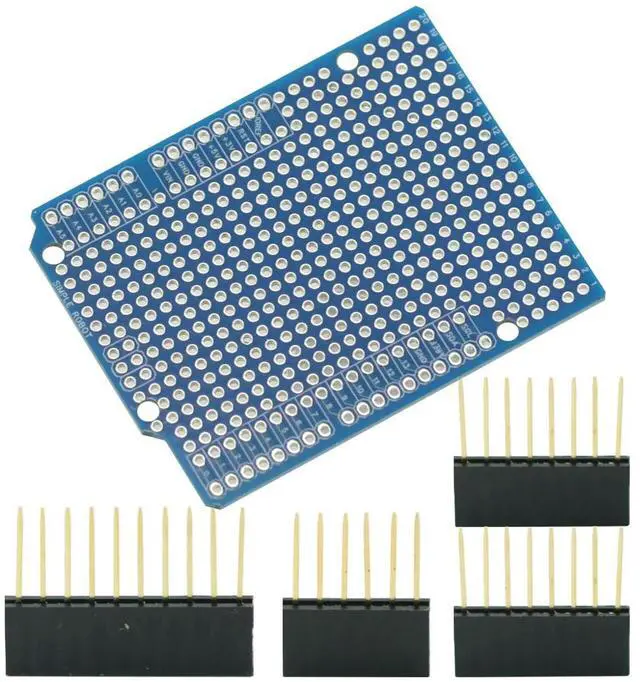 Main image of 1Pcs Prototype PCB Expansion Board For ATMEGA328P UNO R3 Shield FR-4 Fiber PCB Breadboard