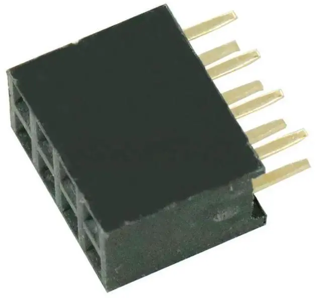 Alt view image 2 of 6 - 20pcs/lot Double Row Female Straight Pin Header 2X4 pin 2x4 Pin 8P 2.54mm Pitch Socket Pin Strip