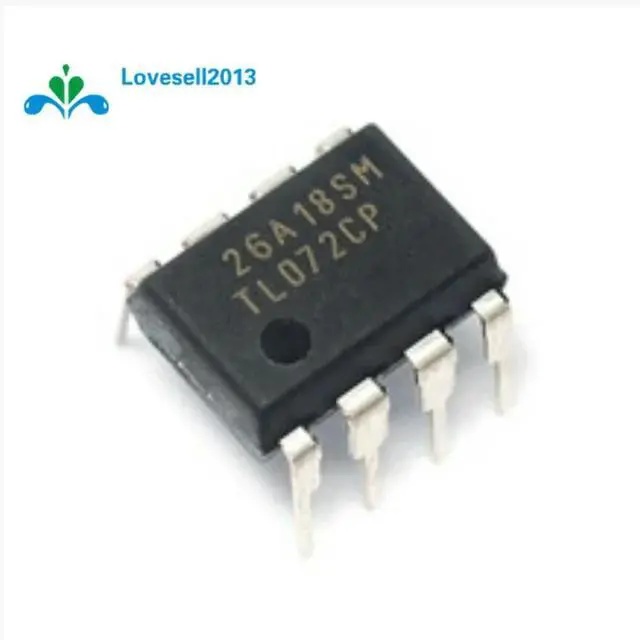 Main image of 5 PCS TL072 TL072CP DIP-8 LOW NOISE J-FET DUAL OP-AMP IC