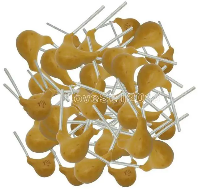 Main image of 50PCS Monolithic Capacitor 104P 0.1UF 100NF 50V Pitch 5.08MM