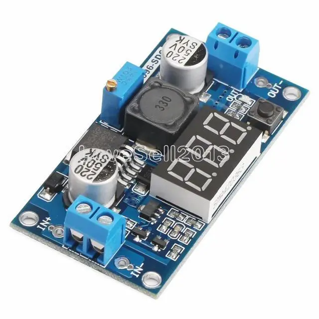 Alt view image 3 of 6 - DC Buck Step Down Module LM2596 DC/DC 4.0~40V to 1.25-37V Adjustable Voltage Regulator With LED Voltmeter