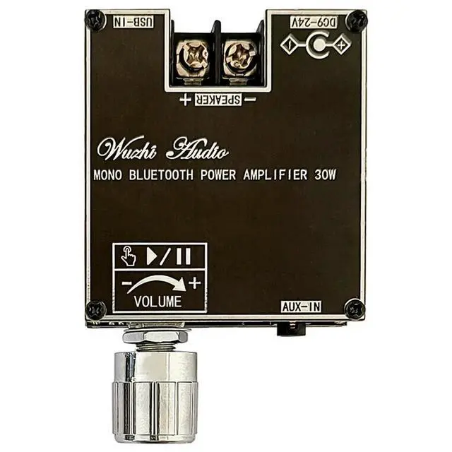 Alt view image 2 of 6 - ZK301B 30W Bluetooth 5.3 Audio Amplifier Module DC 9V-24V Mono Channel Digital Audio Amplifier Board Support TWS Module