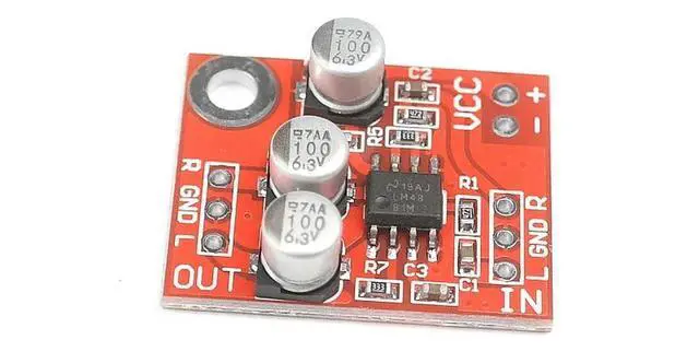 Alt view image 2 of 4 - LM4881 Headphone Headset Amplifier Board Mini Audio Preamplifier Amplifiers
