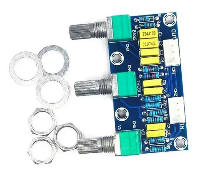 Alt view image 2 of 6 - XH-M802 Amplifier Board High and Low Voltage Mixer Tone Board Volume Control Subwoofer PCB Adjustment Amplificador