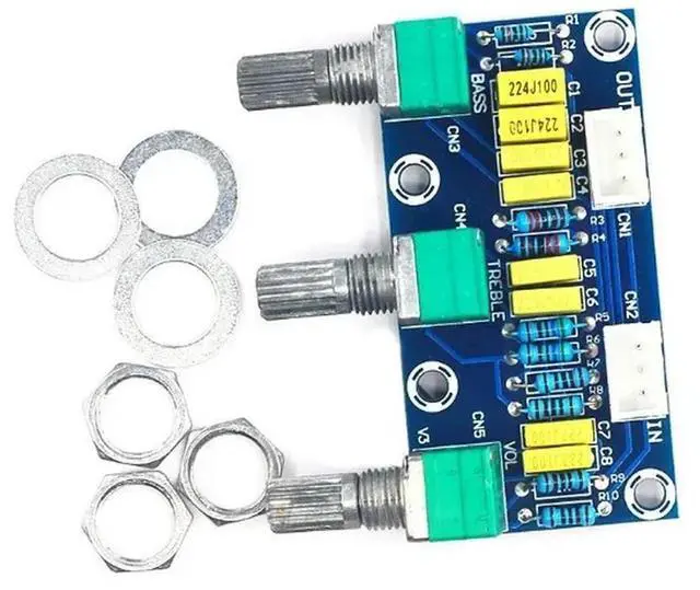 Alt view image 3 of 6 - XH-M802 Amplifier Board High and Low Voltage Mixer Tone Board Volume Control Subwoofer PCB Adjustment Amplificador