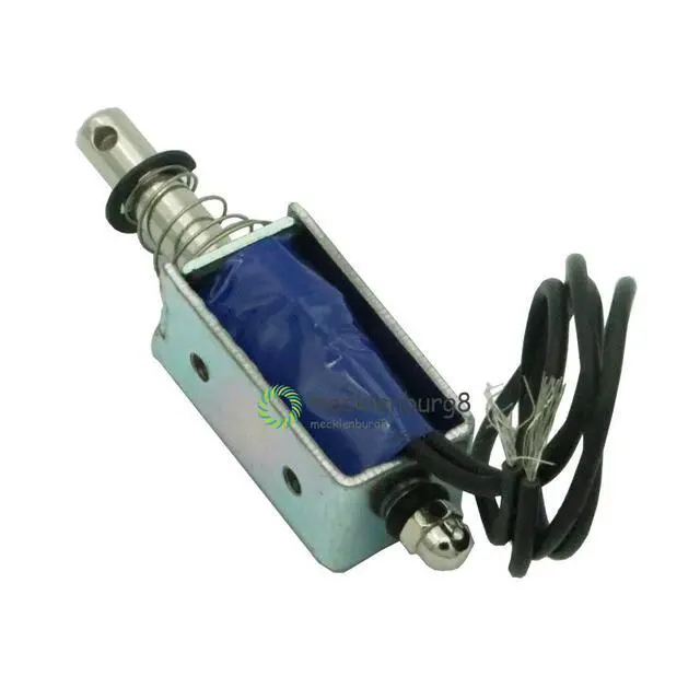 Alt view image 3 of 3 - Durable ZYE1-0530 Open Frame Style Solenoid Coil DC 12V 1A 10mm Stroke Miniature Push Pull Type Electromagnet