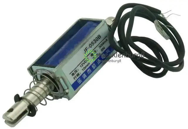 Main image of Durable ZYE1-0530 Open Frame Style Solenoid Coil DC 12V 1A 10mm Stroke Miniature Push Pull Type Electromagnet
