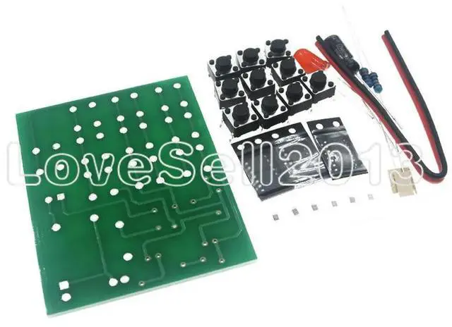 Alt view image 2 of 4 - 1 Set Multi-Functional Coded Lock Suite Simple Electronic Circuit Password Lock Module Training Parts DIY Kits
