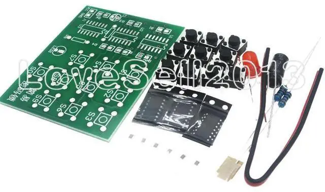 Alt view image 3 of 4 - 1 Set Multi-Functional Coded Lock Suite Simple Electronic Circuit Password Lock Module Training Parts DIY Kits