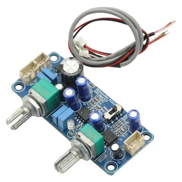 Alt view image 6 of 6 - 1pcs Low Pass Filter Bass Subwoofer Single Power DC 9-32V Pre-AMP Amplifier Board Dual Channel With Bass Volume Control