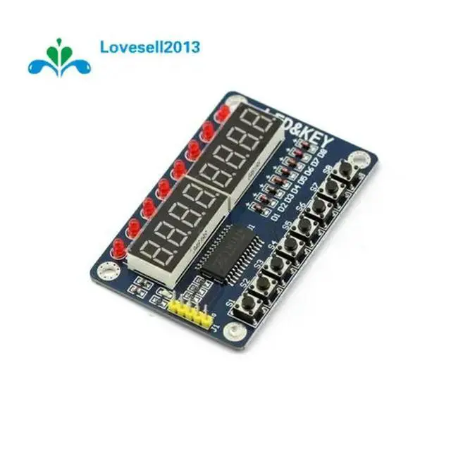 Alt view image 5 of 6 - 8 Bits TM1638 LED Digital Module Tube 8 Keys AVR Display Module For ARM
