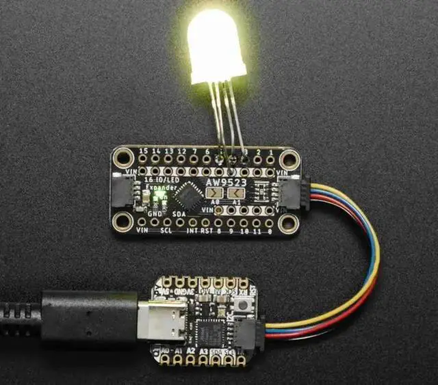 Alt view image 3 of 6 - AW9523 GPIO 4886 Expander and LED Driver Breakout - STEMMA QT / Qwiic