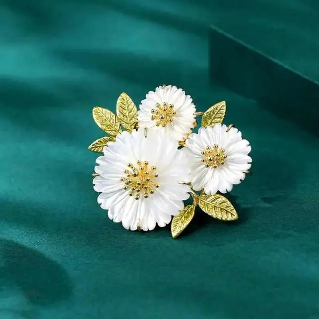 Alt view image 2 of 6 - Womens Fashionable Floral Lapel Pin Spring Flower Brooch Fashion Accessory