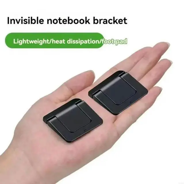 Alt view image 3 of 6 - 2Pcs Foldable Laptop Stand Notebook Support Holder Adjustable Cooling