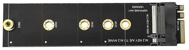 Main image of M2 for KEY A-E to M2 NVME Adapter Converter Card Riser NVME TO KEY-M Expansion Slot to M2 NVME Support 2230-2280